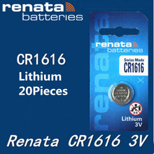 20 pçs/lote 3 CR1616 renata CR 1616 v Bateria De Lítio bateria de carro de controle Remoto controle remoto bateria Escalas, motherboard bateria 2024 - compre barato