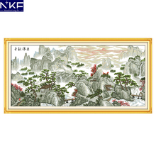 NKF Great Achievement Chinese Cross Stitch Pattern DIY Needlework Embroidery Scenery Cross Stitch for Home Decor 2024 - buy cheap