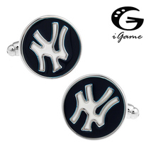 iGame New Arrival Designer Cuff Links Baseball Team Mark Design Free Shipping 2024 - buy cheap