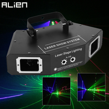 ALIEN 25 Patterns Full Color Laser Scanner Projector DMX Stage Lighting Effect DJ Disco Bar Party Holiday Dance Christmas Lights 2024 - buy cheap