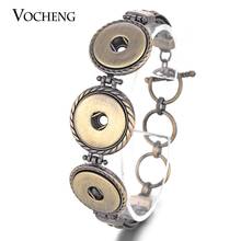 10pcs/lot Wholesale Vocheng Ginger Snap Button Jewelry 18mm Bronze Vintage Charm Bracelet NN-473*10 Free Shipping 2024 - buy cheap