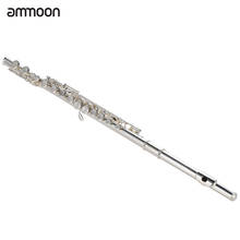 ammoon High Quality Flute Cupronickel Silver Plated 16 Closed Holes C Key with Case Screwdriver Wind Instruments 2024 - buy cheap