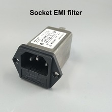 IEC inlet module AC power socket with fuse EMI filter 6A 115V/250V 50HZ/60HZ 2024 - buy cheap