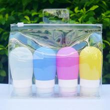 Hot 4Pcs Soft Silicone Travel Bottles Lotion Cream Makeup Storage Dispensers Holders Press Bottle for Lotion Shampoo Bath 2024 - buy cheap
