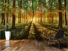 Custom landscape wallpaper,Spring forest,3D photo mural for living room bedroom kitchen background wall waterproof PVC wallpaper 2024 - buy cheap