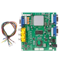 Jogo de arcada rgb/cga/ega/yuv para placa dupla adaptador conversor vídeo vga hd GBS-8220 2024 - compre barato