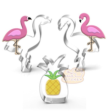 Flamingo, Pineapple Coconut Tree Stainless Steel Cake Cookie Bakeware Cake Mould Fondant Cookie Cutters Biscuit Mold DIY 2024 - buy cheap