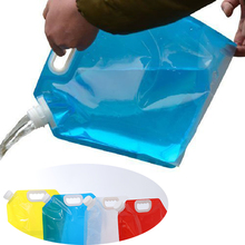 Bolsa de almacenamiento de agua plegable portátil, contenedor de agua de 5 litros, para deportes, viajes al aire libre, Camping, senderismo, supervivencia 2024 - compra barato