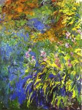 Claude Monet printed Painting home decor living room hall wall art picture Pink flower painting Wall Art on canvas 2024 - buy cheap