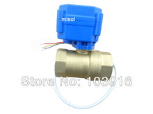 motorized ball valve brass, G1" DN25 BSP (reduce port), 2 way, CR02, electrical valve 2024 - buy cheap