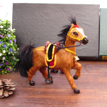Simulation brown horse polyethylene&furs horse model funny gift about 20cmx17cmx5cm 2024 - buy cheap