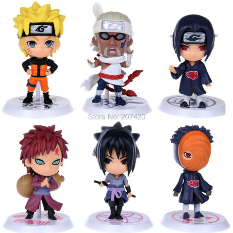 6pcs Set 8cm Generation 19 Q Version Naruto Itachi Sasuke Obito Gaara Killer B Pvc Action Figure Toys Buy Cheap In An Online Store With Delivery Price Comparison Specifications Photos And Customer