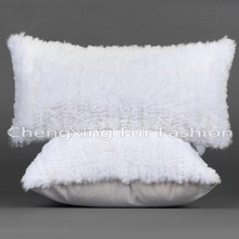 Cojín de sofá de piel de conejo tejido a mano, 30x60cm, CX-D-78A gratis, envío directo 2024 - compra barato