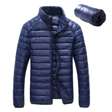 Jaqueta masculina de inverno 90%, casaco tipo duck down e parca para homens ultraleve 2024 - compre barato