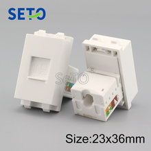 SeTo 128 Type RJ45 Cat6 Network Module Gigabit RJ45 Connector Keystone For Wall Plate Socket 2024 - buy cheap