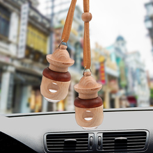 1pc Car Air Freshener Rearview Mirror Ornament Automoibles Hanging Perfume Bottle Empty Glass Bottle For Essential Oils Diffuser 2024 - buy cheap