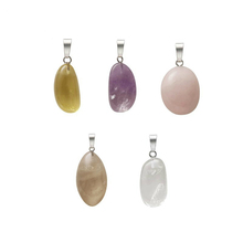 Unique Irregular Natural Gem Stone Clear Crystal Yellow Pink Quartz Tiger Eye Charms Pendant DIY Fit Necklace for Jewelry Making 2024 - buy cheap