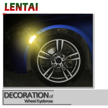 LENTAI-Juego de pegatinas 3D para rueda de puerta de coche, cejas para Lifan X60 X50 Abarth Fiat 500 Peugeot 307 206 308 407 207 508 208 406 2024 - compra barato