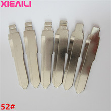 Xieaili 20 pçs/lote 52 # metal em branco sem corte flip kd lâmina chave remota para suzuki swift s205 2024 - compre barato
