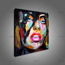 handpainted Palette knife portrait oil painting handmade Face Oil painting on canvas wall art picture for home wall decortion 2024 - buy cheap