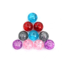 DoreenBeads 200 PCs Mixed Crackle Glass Round Beads 6mm Dia. Findings 2024 - buy cheap