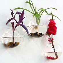 Цветочная подставка для растений, подвесная гидропонная ваза, шар, прозрачное стекло, Круглый Террариум, контейнер для дома, свадьбы, сада, декора 2024 - купить недорого