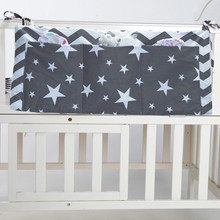 Baby Bed Hanging Storage Bag Cotton Newborn Crib Organizer Toy Diaper Pocket for Crib Bedding Set Accessories 30*68cm 2024 - buy cheap