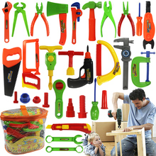 Ferramentas de jardinagem para crianças, 34 segundos, ferramentas de reparo para crianças, brinquedos de brinquedo, presentes, engenharia ambiental de plástico 2024 - compre barato