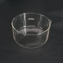 Prato de cristalização de vidro 125mm, prato prato prato, fundo com bico mágico para laboratório 2024 - compre barato