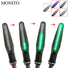 Luces LED intermitentes para motocicleta, lámpara de parpadeo de agua corriente para Honda Hornet 250, CB 600F, CBF600, CBR600F, CB919, VTX1300 2024 - compra barato