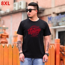 Spring plus size short-sleeved round neck t-shirt youth bust 150 special extra large man t-shirt 9XL 2024 - buy cheap