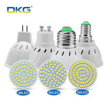 Led Bulb Spotllight GU10 E27 led lampen E14 110V 220V 2835 SMD 48 60 80 Leds Lamp Spot Light Bombillas For Chandelier Lighting 2024 - buy cheap