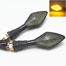 1 pair 12V Motorcycle LED Turn Signal Indicator Amber Blinker Light Motorcycle parts Dirtbike LED Turn Signal Indicators Blinker 2024 - buy cheap