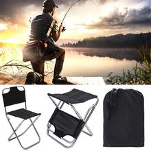 Aluminum Folding Chair Outdoor Fishing Camping Picnic Climbing Stool Cloth Bag Package With Backrest 2024 - buy cheap