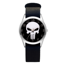 Fashion Cartoon Pretty skeleton style Watches Women's Girls Students Boy's Children Nylon Strap Quartz Wrist Watch Clcok JC15 2024 - buy cheap