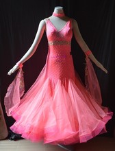 Kaka-vestido de dança amarração 45, vestido feminino padrão para competição de dança de salão 2024 - compre barato