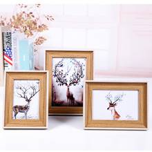 Vintage Photo Frame Art Gifts Modern Imitation Color Wood Photo Frame For Pictures Frame Painting Home Decor 2024 - buy cheap