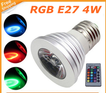 4W RGB E27 GU10 MR16 LED Spotlight Light 16 Colors Changeable LED Light Bulb Lamp +24 Keys Remote For Christmas Decoration 2024 - buy cheap