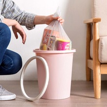 OTHERHOUSE Trash Can Waste Bins with Clamping Ring Living Room Bedroom Lidless Plastic Paper Basket Kitchen Rubbish Garbage Can 2024 - buy cheap
