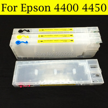 1 PC Chip Resetter + 4 Pieces Ink Cartridge For Epson 4400 4450 Printer For EPSON T6142 T6143 T6144 T6148 Ink Cartridge 2024 - buy cheap