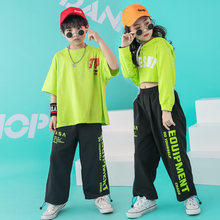 Детские джазовые танцевальные костюмы в стиле хип-хоп, молодежные команды, современные танцевальные костюмы Черлидинга для девочек, костюмы для выступлений, наряды 2024 - купить недорого