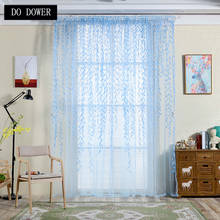 1*2M Willow Curtains Blind Voile Window Blackout Draperies Drapes for bedroom living room Home Textile Curtain Sheer Decoration 2024 - buy cheap