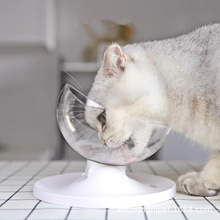 Прозрачная миска для домашних животных и кошек с держателем, противоскользящая миска для кормления кошек, миска для воды для кормления домашних животных, идеально подходит для кошек и маленьких собак 2024 - купить недорого