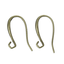 8SEASONS Copper Ear Wire Hook Antique Bronze W/Loop 22mm x 13mm,5 Pairs (B36106) 2024 - buy cheap