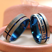 1 шт.! Обручальные кольца из нержавеющей стали, ювелирные изделия, парные кольца, его и ее обещания, кольца для мужчин и женщин, Gokadima 2024 - купить недорого