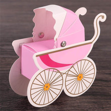 New Creative Baby Carriage Candy Box For Guests Wedding Favors And Gifts Party Decorations 2024 - buy cheap