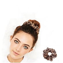 Moda Leopardo Veludo Scrunchie Mulheres Meninas Elástico de Cabelo Acessórios de Bandas de Borracha Para As Mulheres Laço de Cabelo Corda Anel Rabo de cavalo Titular 2024 - compre barato