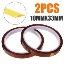 2Roll High Temperature Polyimide Tape Sublimation Heat-resistant Adhesive Tape 33m Long For Electronic Industry 2024 - buy cheap