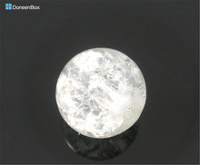 Doreen Box hot-  100 Crackle Glass Round Beads 8mm Dia. (B05638) 2024 - buy cheap