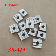 50pcs 30-M4 T block square nuts T sliding hammer nut M4 for 3030 series Aluminum profile connector accessory 2024 - buy cheap